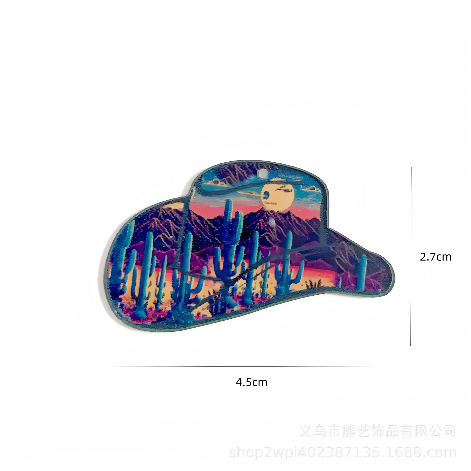 Wholesale 10pcs Western Cowboy Hat Acrylic DIY Material Accessories OLY Exclusive